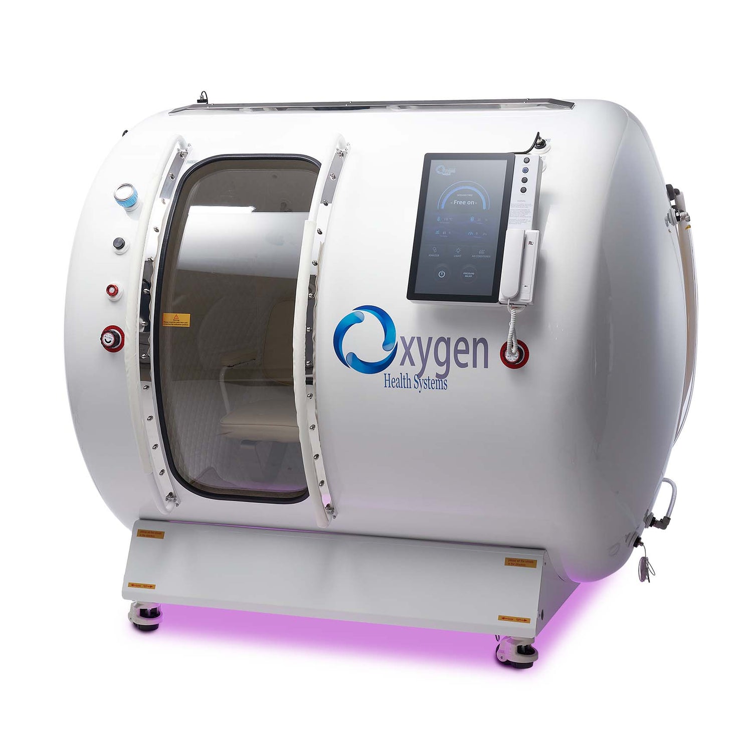63-Inch Multiplace Hard Shell Hyperbaric Oxygen Chamber – 1.6 ATA