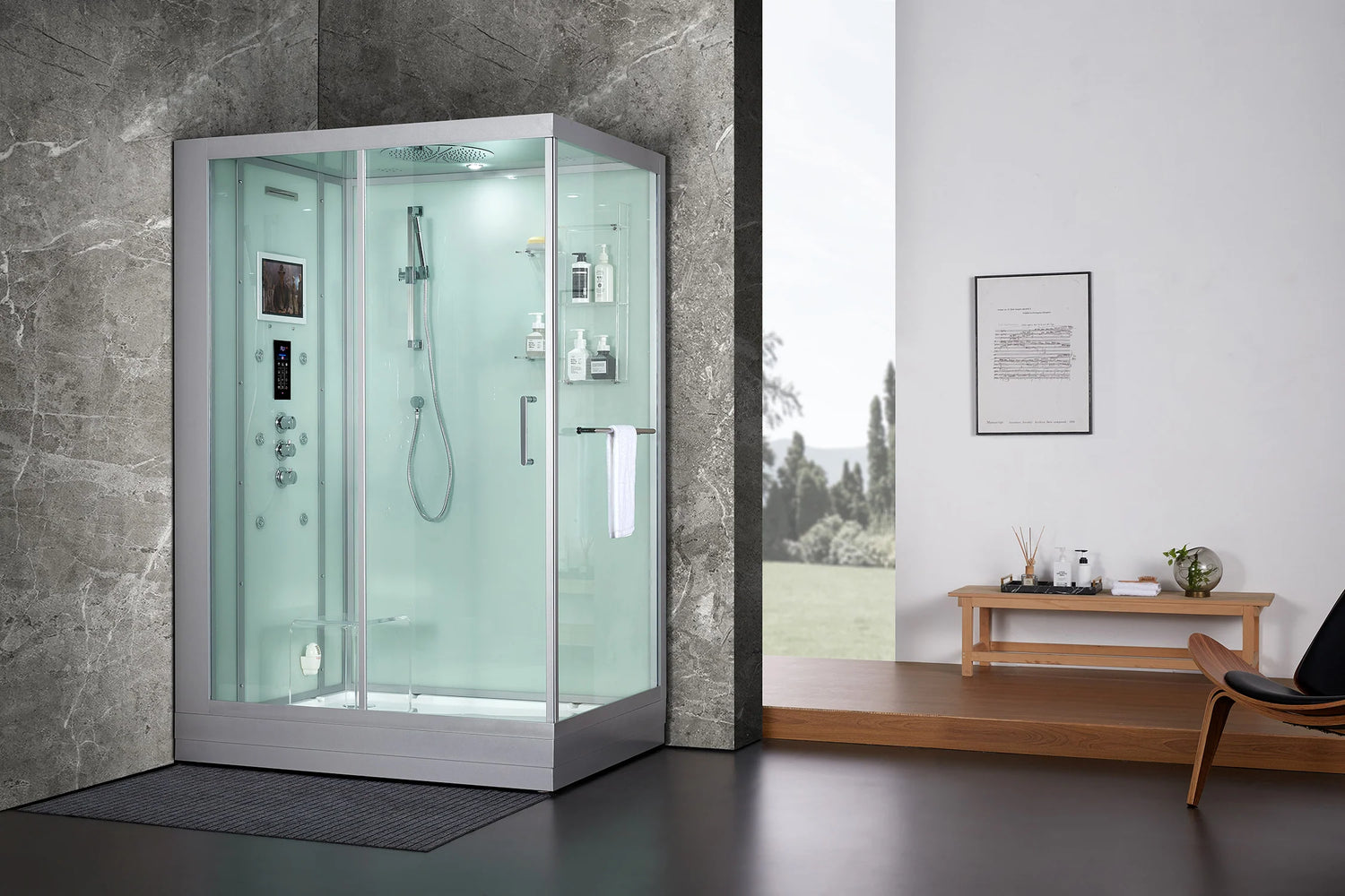 Anzio Left Steam Shower