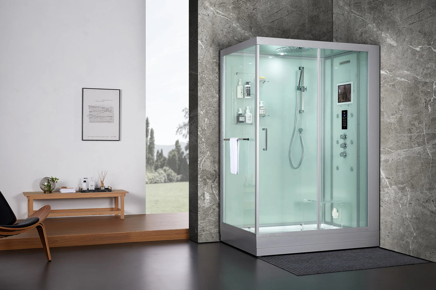 Anzio Right Steam Shower