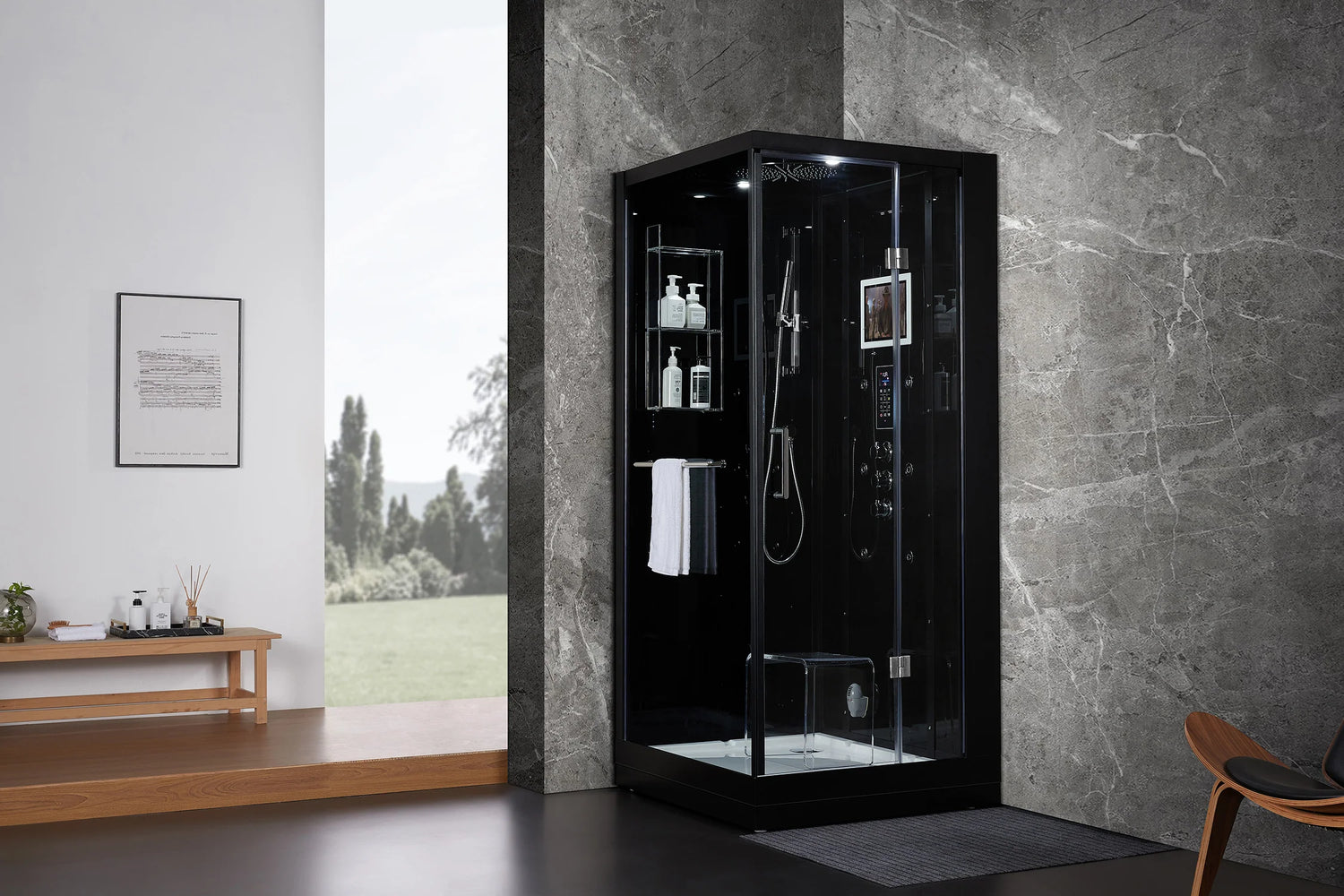 Platinum Arezzo Right Steam Shower