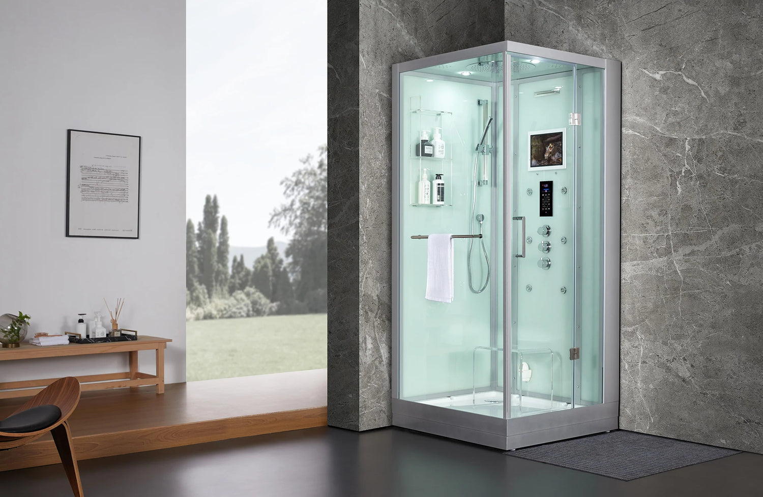 Platinum Arezzo Right Steam Shower