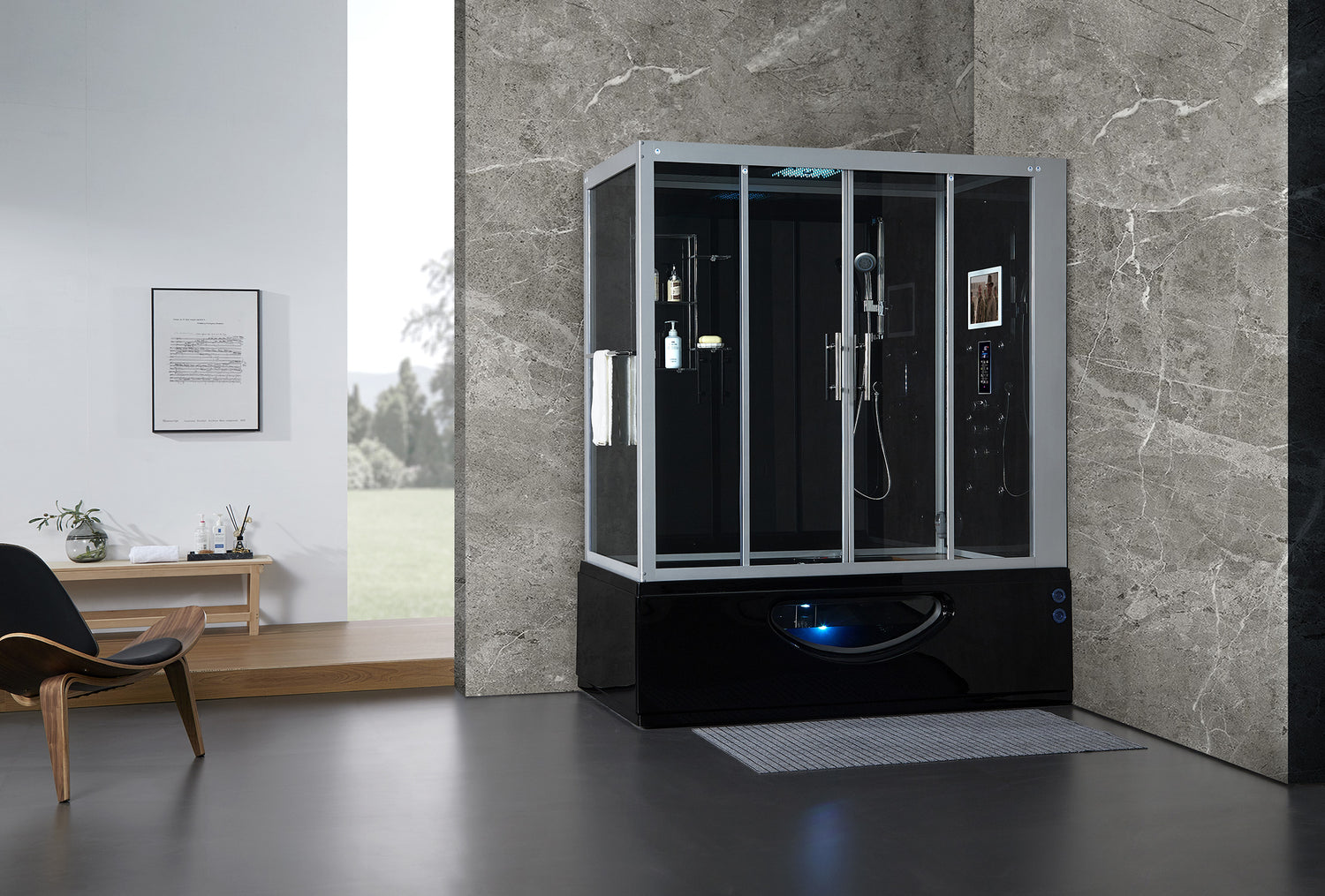 Catania Right Steam Shower