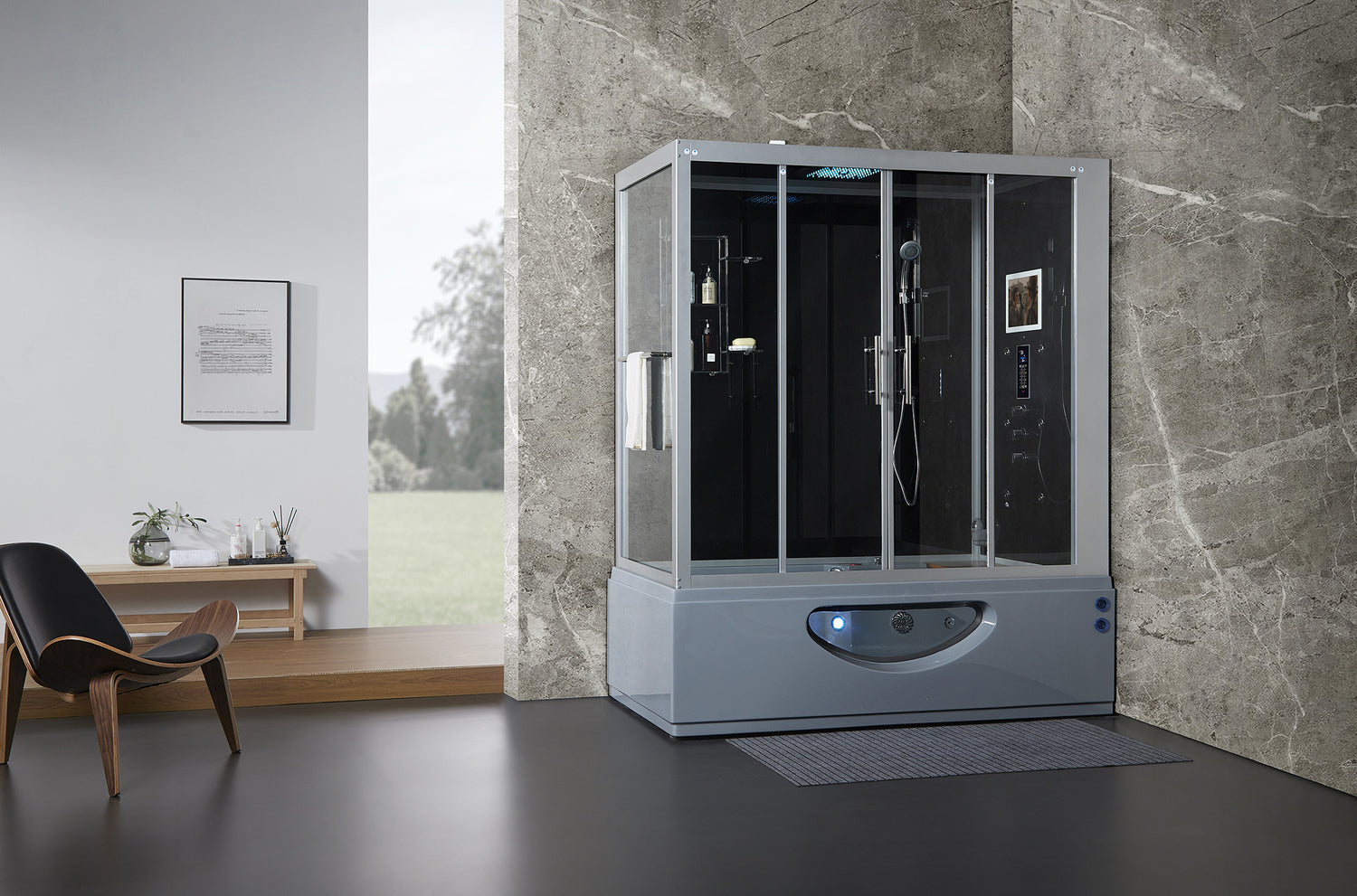 Catania Right Steam Shower