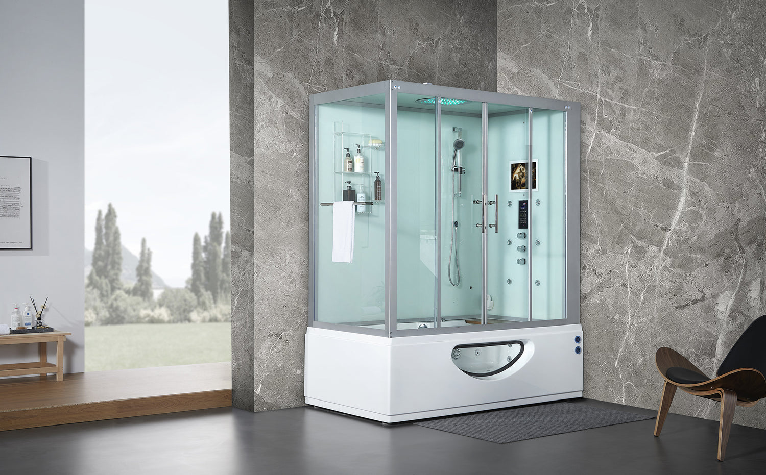 Catania Right Steam Shower