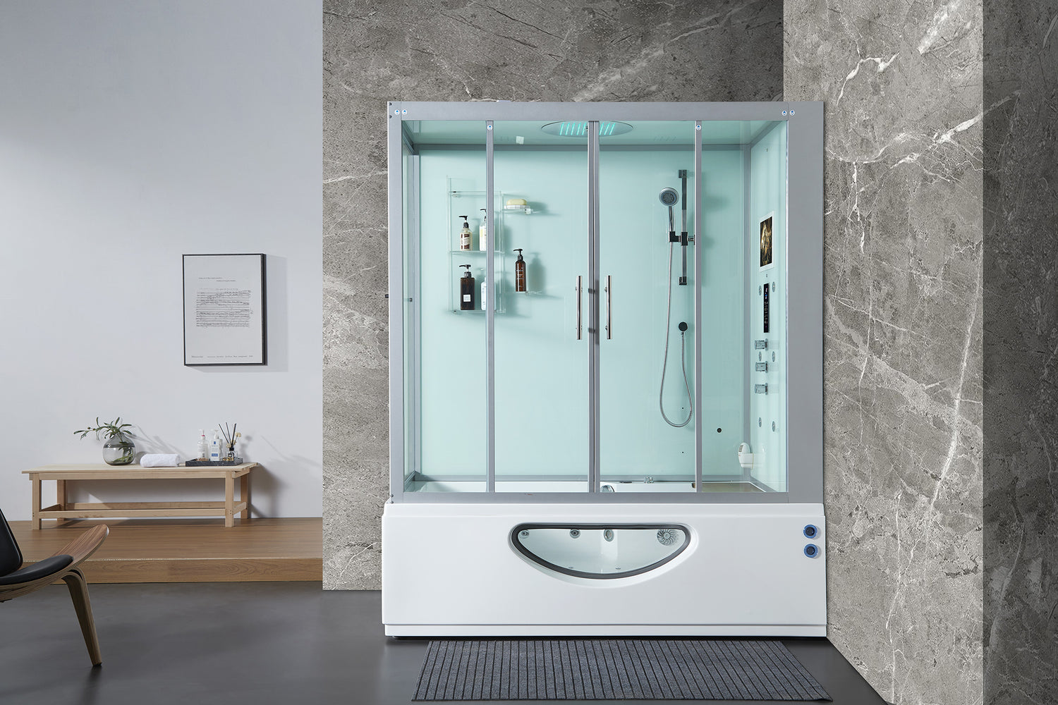 Catania Right Steam Shower