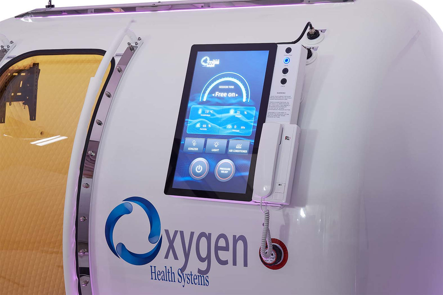 64D Hyperbaric Oxygen Chamber – 64″ x 79″ Multiplace Hard Shell – 2.0 ATA