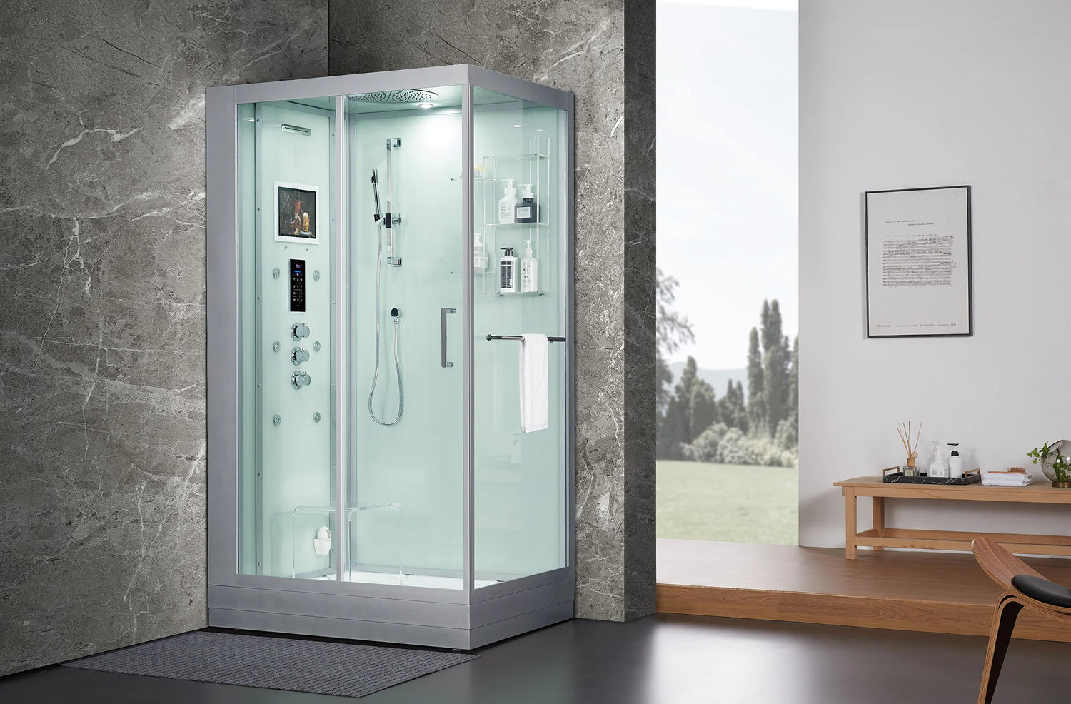 Platinum Lucca Left Steam Shower