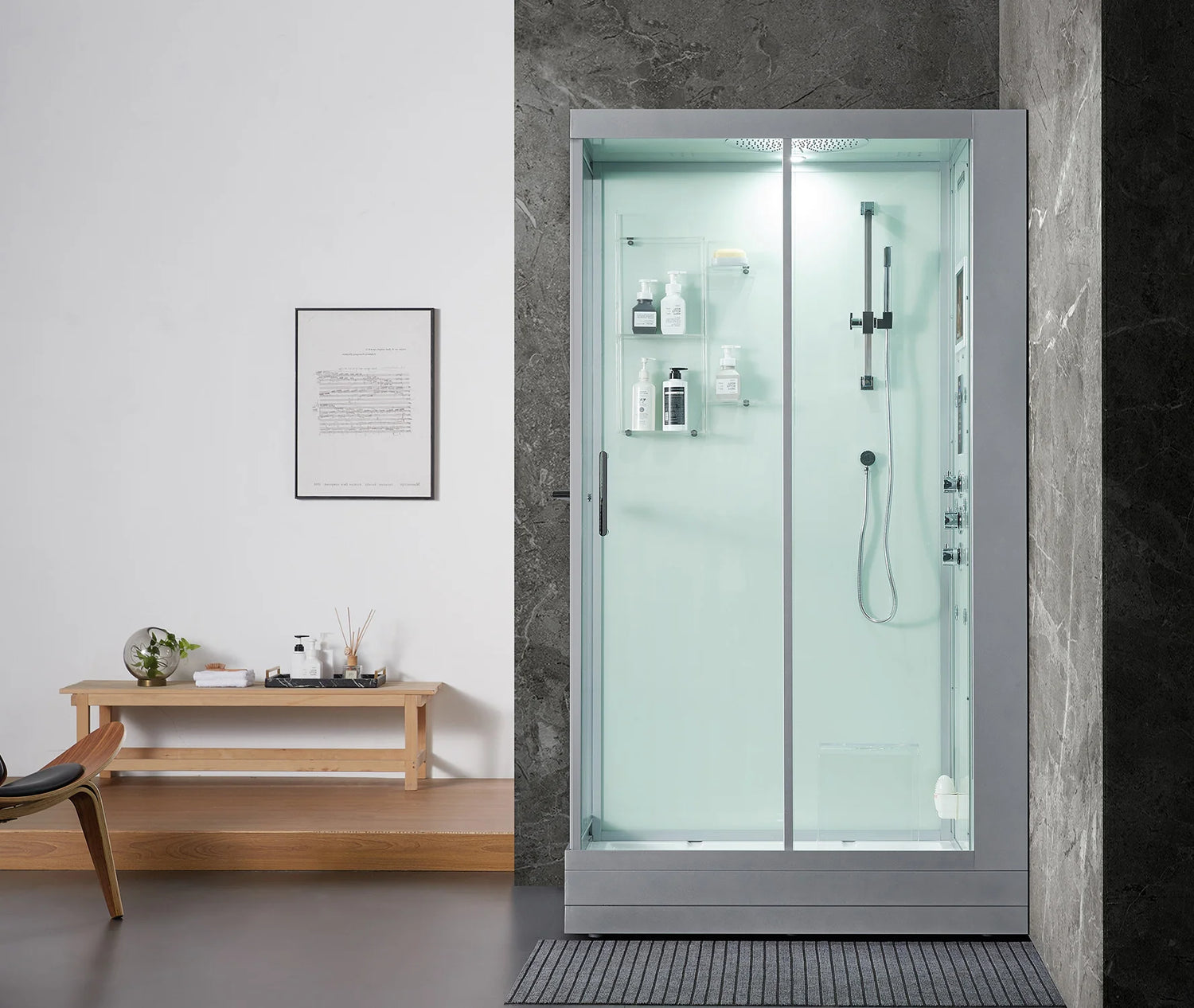 Platinum Lucca Right Steam Shower