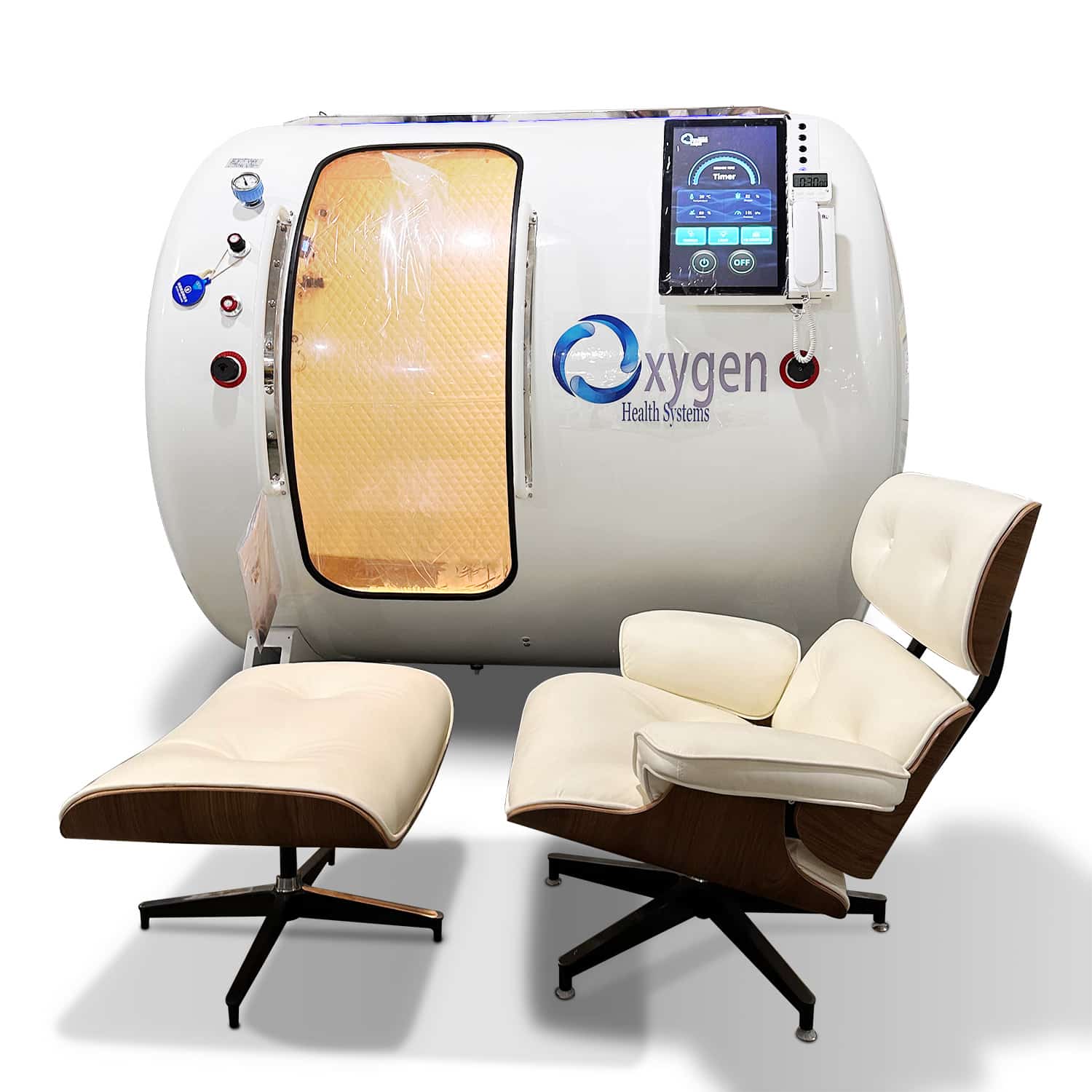 44-Inch Hyperbaric Chamber – 2.0 ATA Multiplace Walk-In Hard Shell