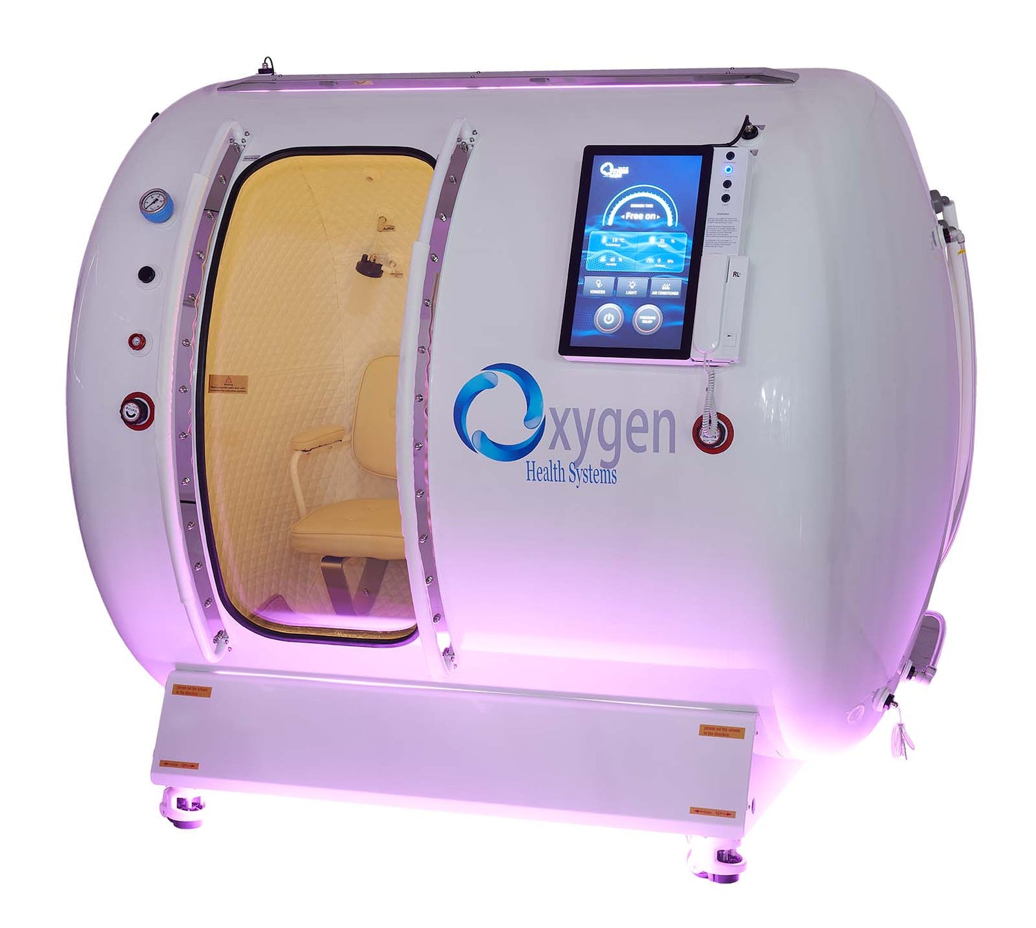 64D Hyperbaric Oxygen Chamber – 64″ x 79″ Multiplace Hard Shell – 2.0 ATA